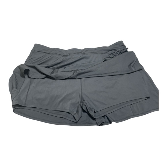 Halara Side Tie Skirt w Shorts - Black 4X - Picture 5 of 5